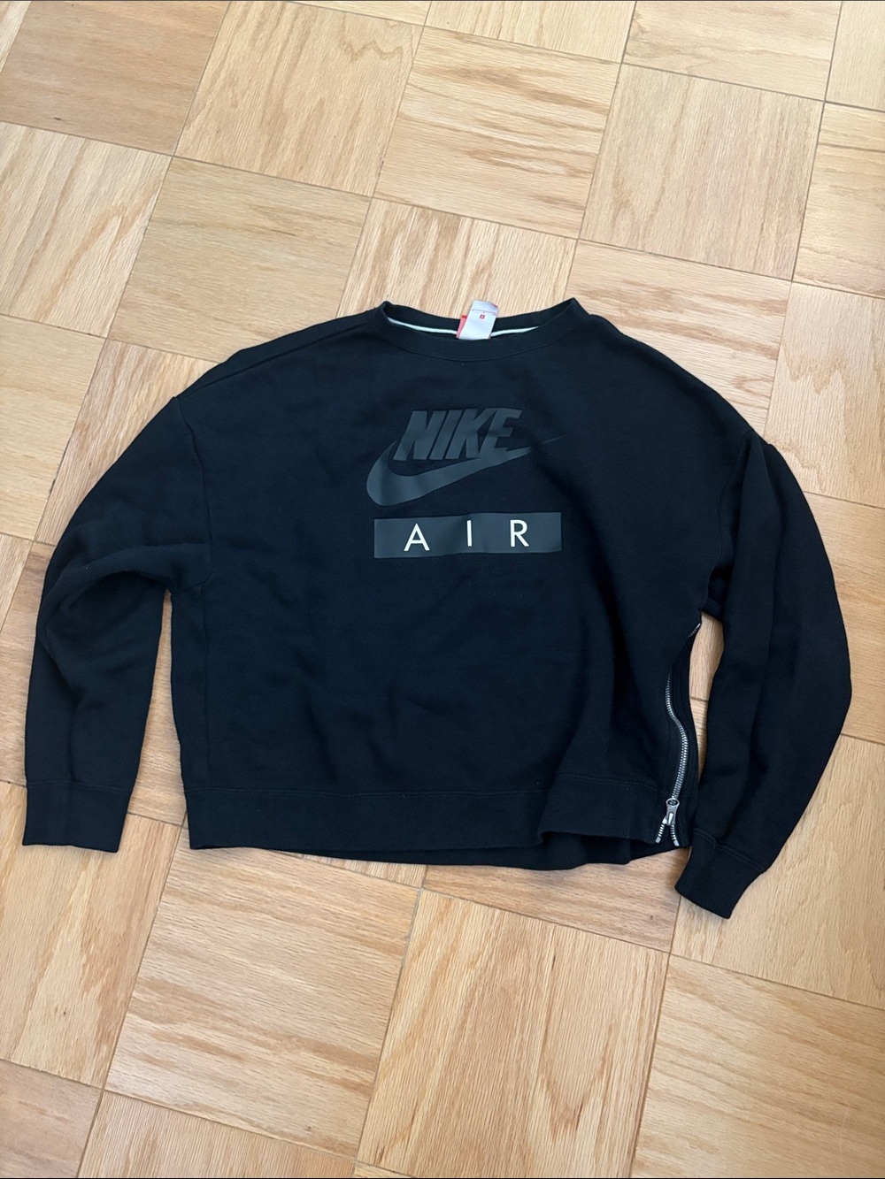 Nike Black Crewneck Sweatshirt with Air Logo